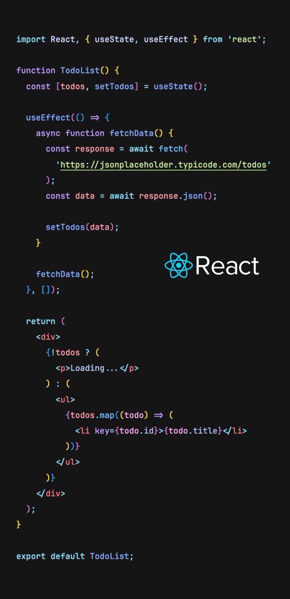 icarusgkx's tweet image. This is how you'd fetch and iterate over data in
React, Vue and Svelte.
Which one clicks with you more? 🧐