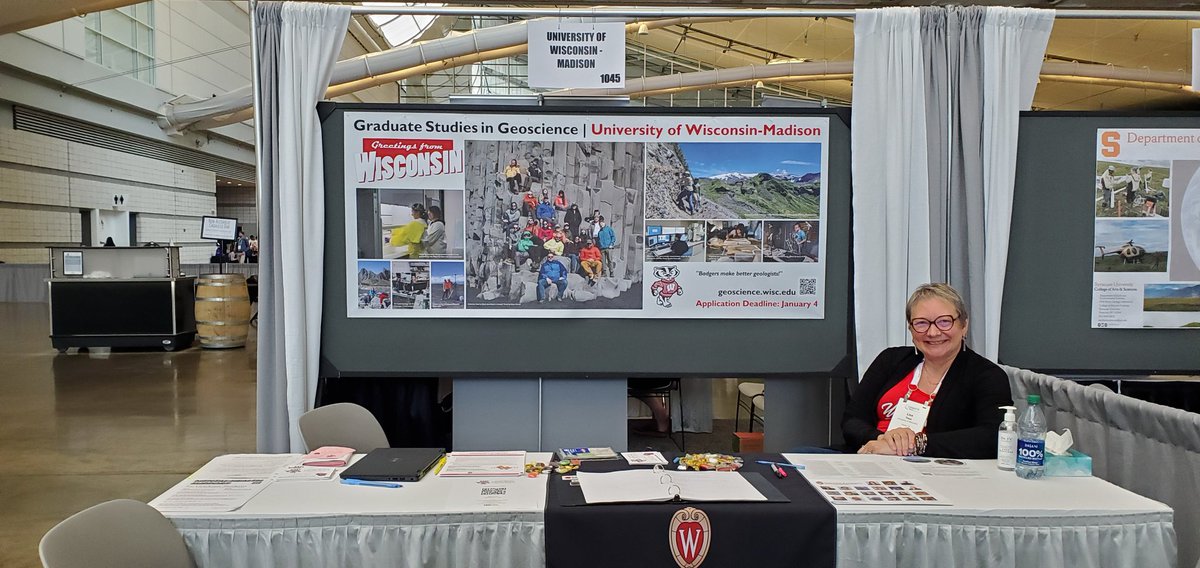 If you're at #GSA2023, please stop by the @uwgeoscience booth and say hi!