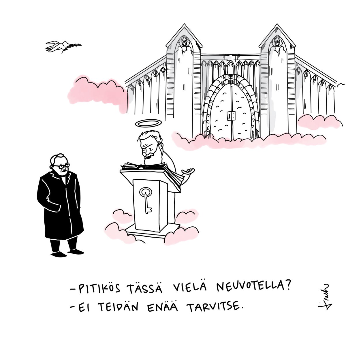 Levätköön siinä viimeisessä rauhassa, jota oli itse neuvottelemassa,