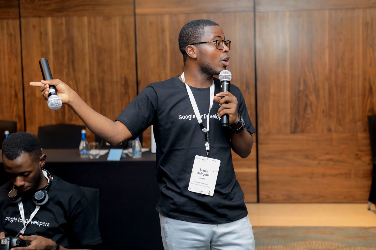 Geektutor's tweet photo. Grateful for an amazing experience in Kigali hosting community leads from GDG, GDSC, WTM and GDE across Africa. We discussed best practices and I hosted a workshop on 'Lazy Community Management Hacks' – a hit! Excited to support and grow these communities. https://t.co/wEGAZ27bb4