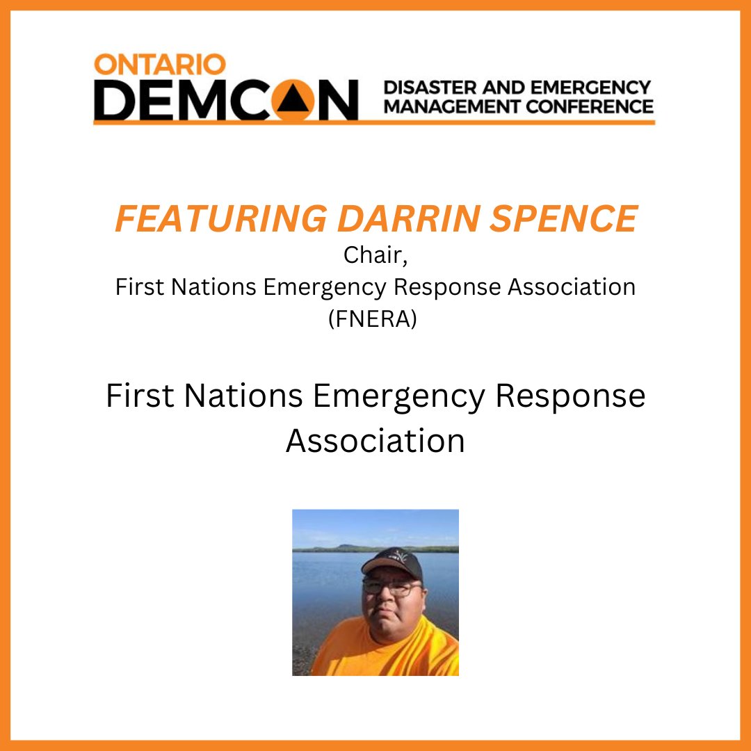 OntarioDEMCON's tweet image. FNERA’s vision is to be the voice and thought leaders alongside First Nation emergency professionals to deliver training, research and support to prepare First Nation communities for future emergencies and crises. 

#demcon #demconference #ontario #management #conference #event