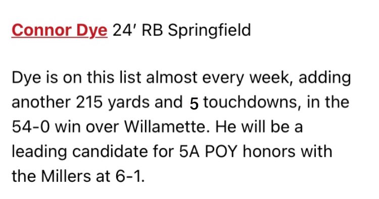 Connor Dye tweet media