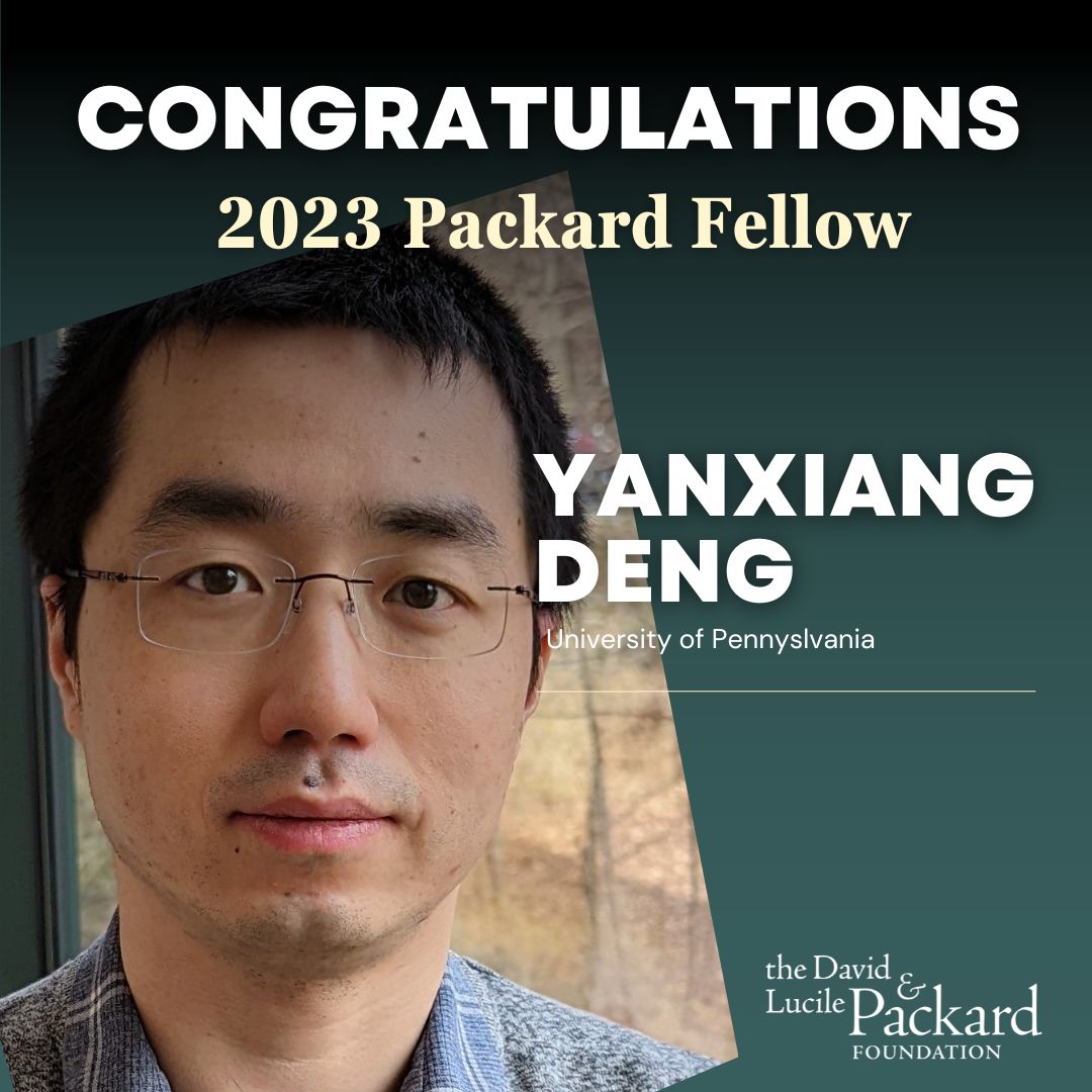 I’m honored to be part of the #PackardFellows class of 2023! Thanks for the support from @PackardFdn! bit.ly/PackardFellows…