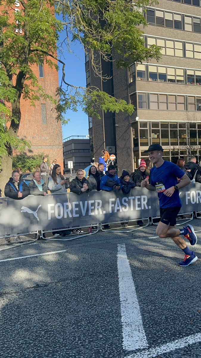 MCR Half marathon yesterday ✅

Official time: 1:24:11 

Buzzing with the result! Beat my target and got a new PB. Marathon next 🫡

<a href="/ManchesterHalf/">Manchester Half</a>