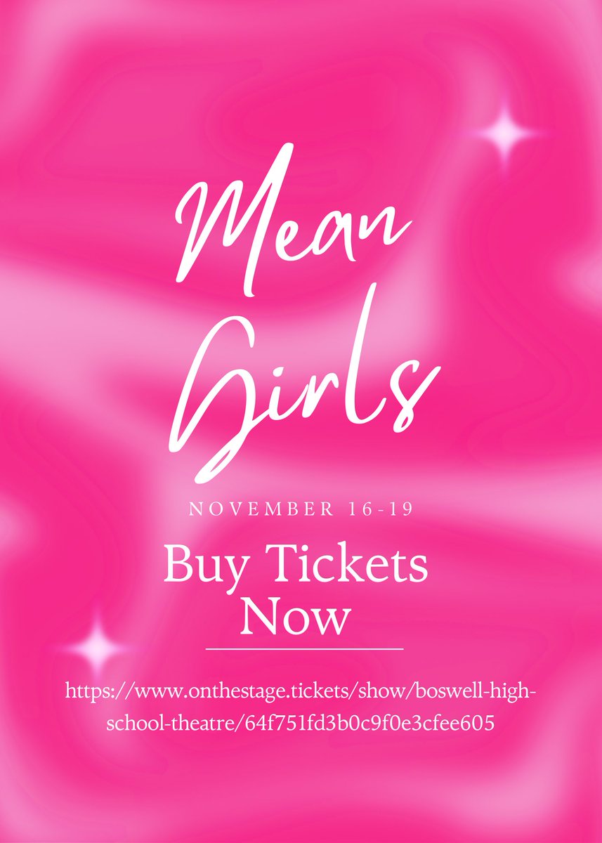 Tickets for Mean Girls available now!
Link HERE: onthestage.tickets/show/boswell-h…