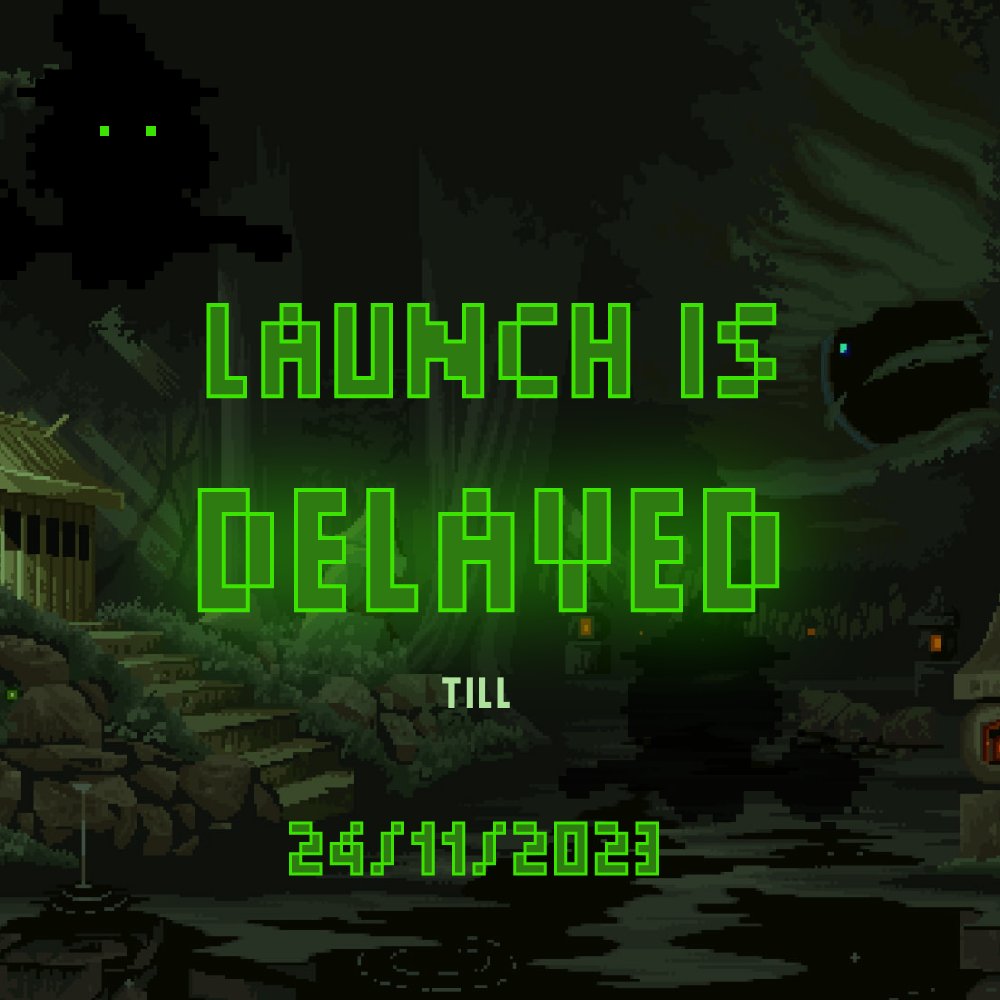 Due to unseen events the launch if Pixel Witches is delayed to the 24th of November. Our <a href="/HeadmasterBerny/">Berny</a> has been sick for the past week and is slowly recovering thus delaying the progress of Pixel Witches in preparation for launch.

We collaborated with the <a href="/StargazeZone/">Stargaze ✨🔭</a> team