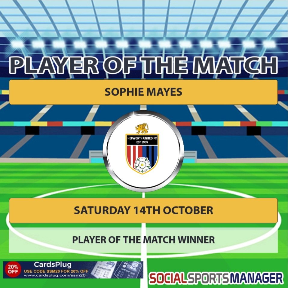 In the Leagur opener our Player of the Match Winner was ......
🔴⚫️⚽️
#ThisGirlCan
#TheHolmeofFootball
@_WRGFL
