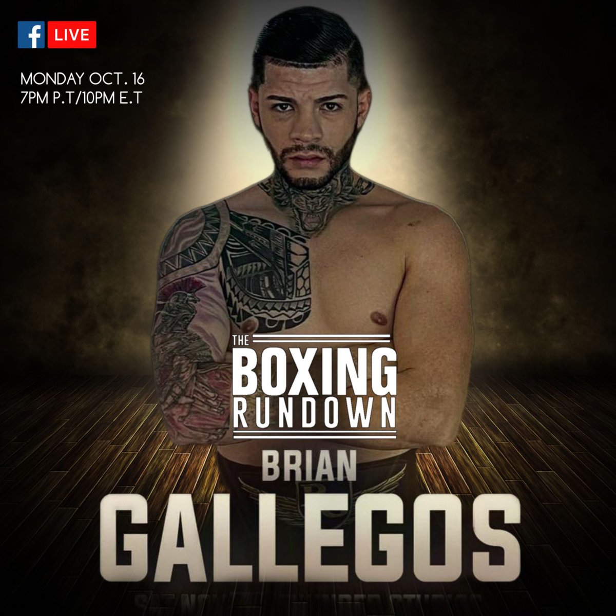 BoxingROKus's tweet image. Tonight on Another Episode of #TheBoxingRundownShow we have #BrianGallegos Roldan to talk about his #BoxingJourney &amp;amp; upcoming fight. Tune in at 7pm PST or 10pm EST. On #TheBoxingRundown Facebook page.
@StacksRingside @Nancy505 @Fern_323 @PRProSanDiego @paolovega @mrboxingguru