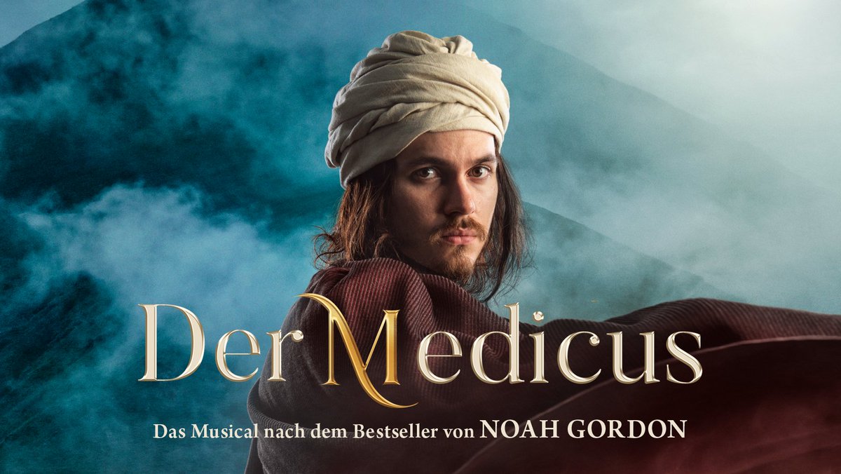NoahGordonBooks's tweet photo. The award-winning musical produced in Spain based on Noah Gordon’s international bestseller, THE PHYSICIAN, is launching in Germany.  DER MEDICUS will premiere October 20th at Deutsches Theater in Munich, with 14 performances, Oct. 19 – 29.  For more info: https://t.co/dcBLTau31y https://t.co/Fr1oRHz5R7