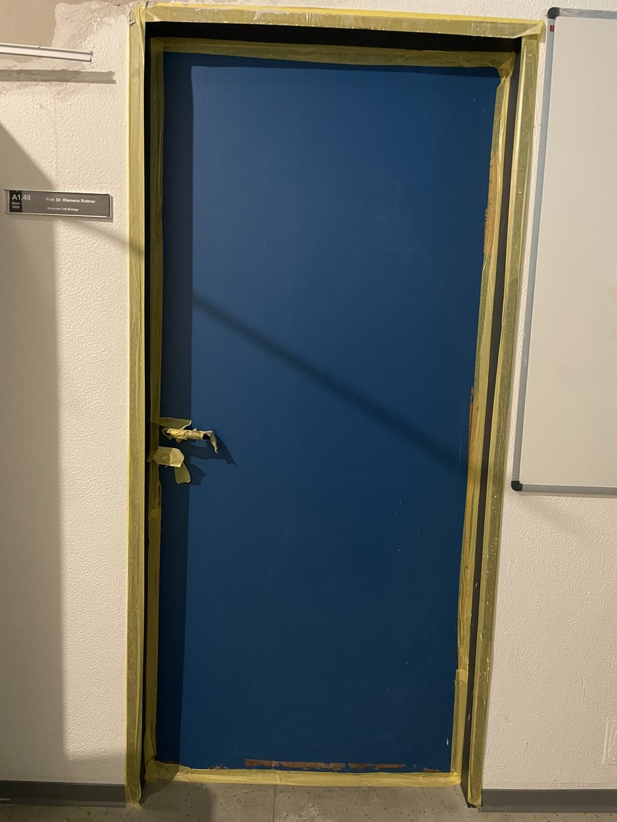 If one day you come to the lab and your office door is sealed…doesn’t sound like a good sign, does it…🤔?