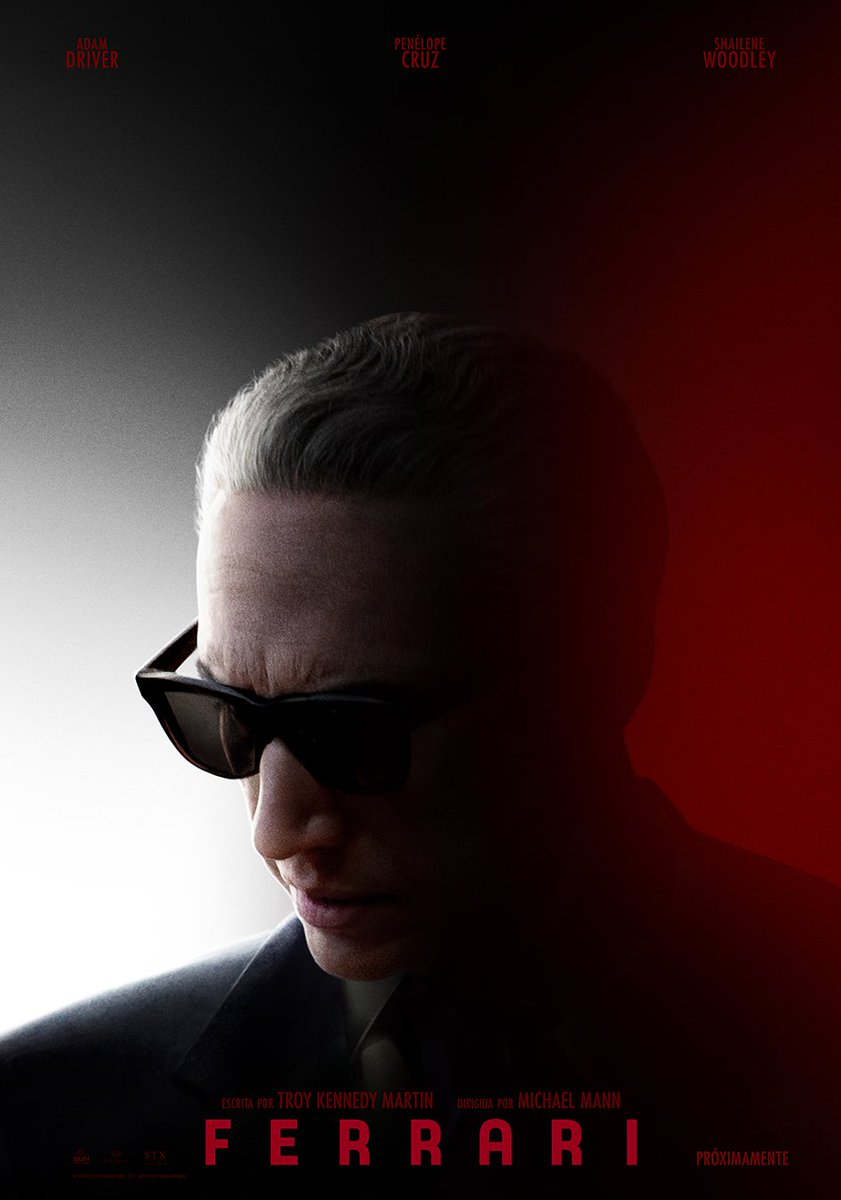 Cinepolis's tweet image. Adam Driver protagoniza la cinta biográfica de una leyenda del automovilismo. ¡Mira el nuevo póster de #Ferrari!

@Paloma_Nacho te cuenta más sobre esta biopic. 👉 bit.ly/46uqmjF