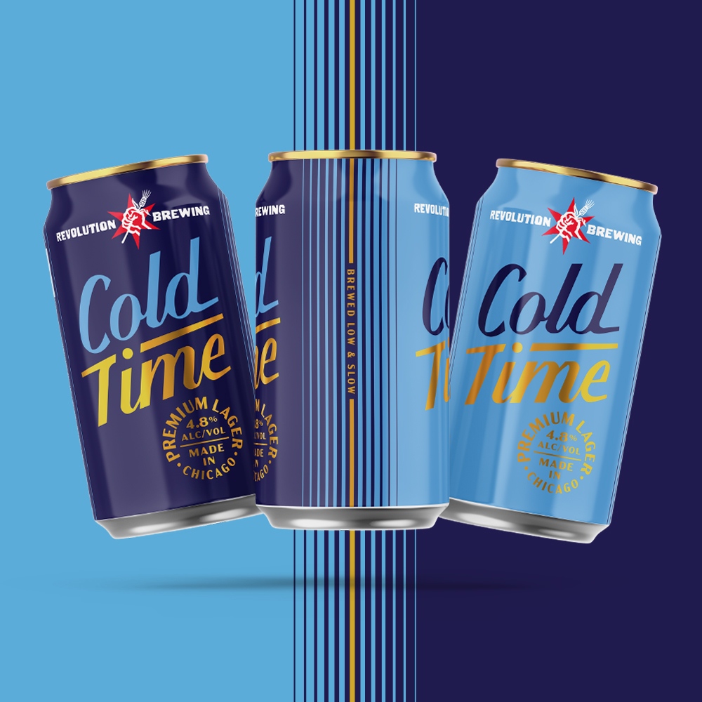 RevBrewChicago's tweet photo. Cold Time Premium Lager, the #1 selling beer this year at our Taproom and Pub, is moving into year-round distro. We're sending kegs to bars now, and launching 12-packs in 2024. 

In the meantime, we'll be selling at our retail locations, starting this Friday. $9/6-pk. https://t.co/7Dt0xTuoRT
