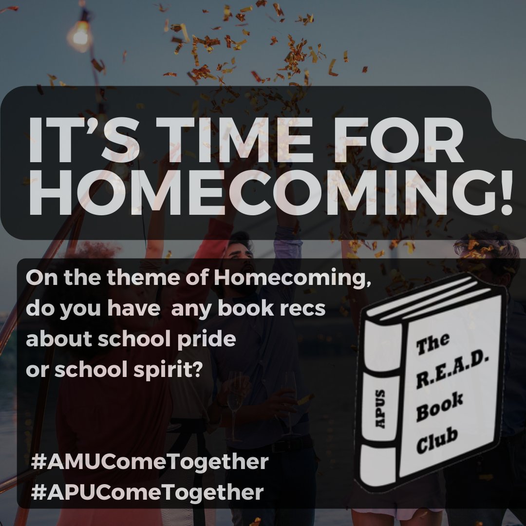 #Nevermissanopportunityforabookrecommendation! #Celebrategoodtimeswithabook #alwaysbereading #evenatahomecomingfootballgame #APUSReads (and reads and reads!)

#AMUCometogether #APUCometogether
@AmericanMilU @AmericanPublicU @APUSPRteam