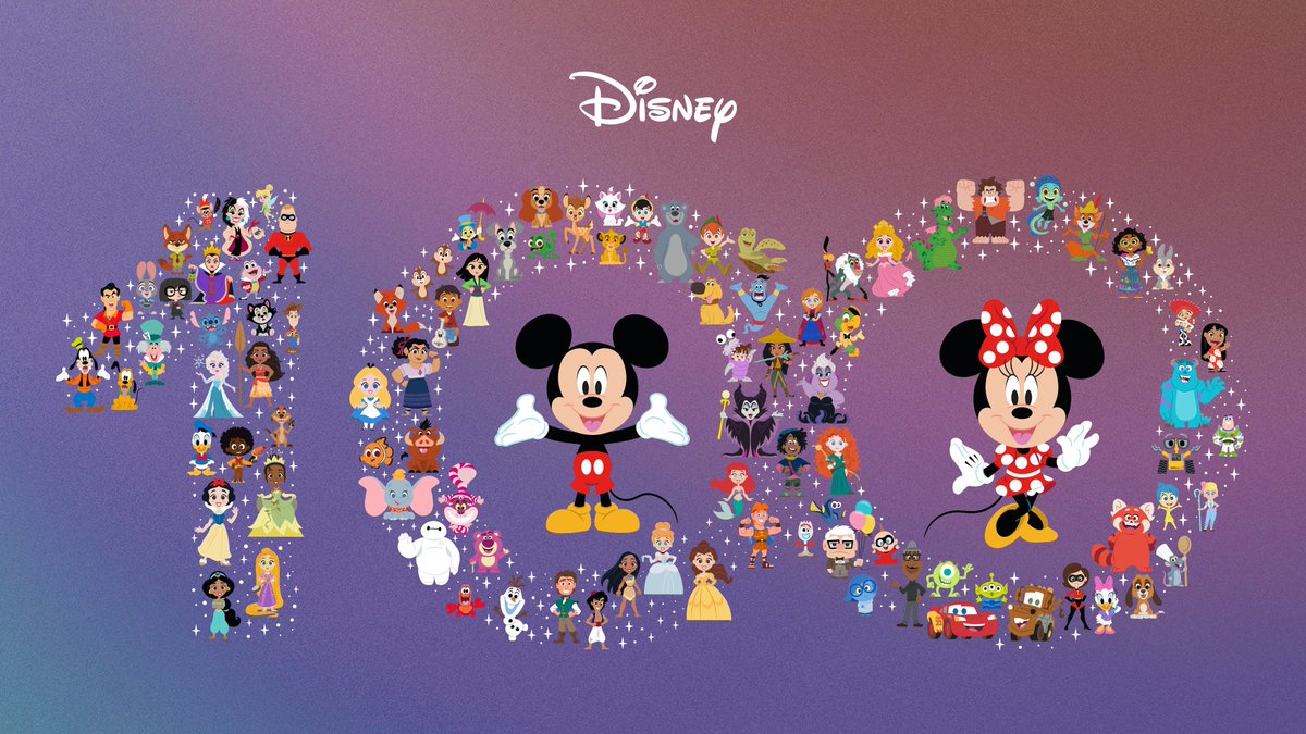 Hoy celebramos un siglo de magia inolvidable 🪄✨ Un día como hoy hace 100 años, Walt y Roy Disney fundaron la compañía que se convertiría en The Walt Disney Company. 

A todos vosotros: gracias por inspirarnos y por crecer con nosotros. Sigamos soñando juntos. #Disney100