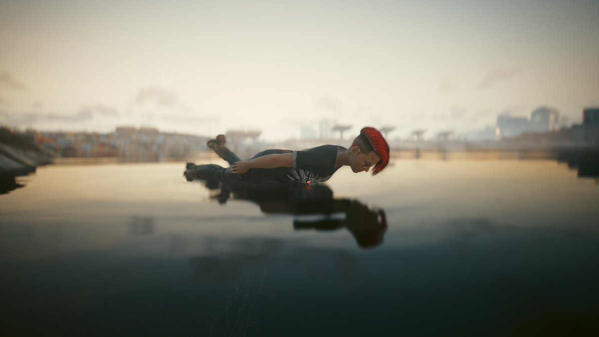 D_Karasu_'s tweet photo. Schwimmen in #Cyberpunk2077 https://t.co/KzVCLUZBV3