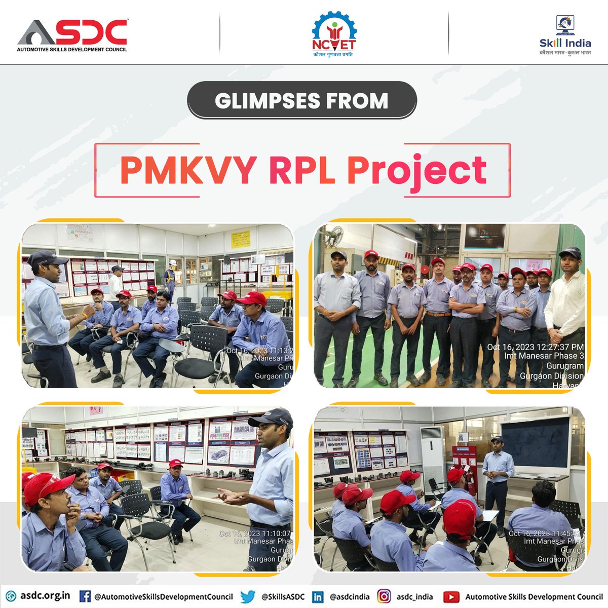 SkillsASDC's tweet photo. Exciting Update on PMKVY RPL Project 🌟

📊 Assessment Status: Completed ✅

🆔 Batch ID: 2332656

🏢 Center ID: 210304

🗓️ Batch Duration:

Start Date: 04 Oct. 2023

End Date: 13 Oct. 2023

#PMKVY #RPLProject #SkillDevelopment #AutomotiveOperator #AssessmentComplete https://t.co/iePJBa0c1u