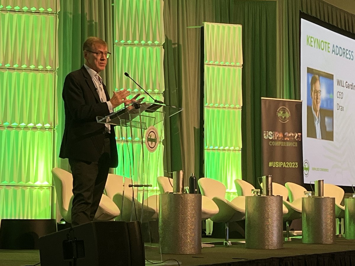 DraxGroupUS's tweet photo. "BECCS isn't just pivotal for a single nation's decarbonization – it's essential for the world's journey to net zero emissions.”

@ddwg's #USIPA2023 keynote stated BECCS puts biomass at the forefront of the battle against climate change. 🌎

Learn more: https://t.co/XpQvKpk5dd https://t.co/0sH60pfRo0
