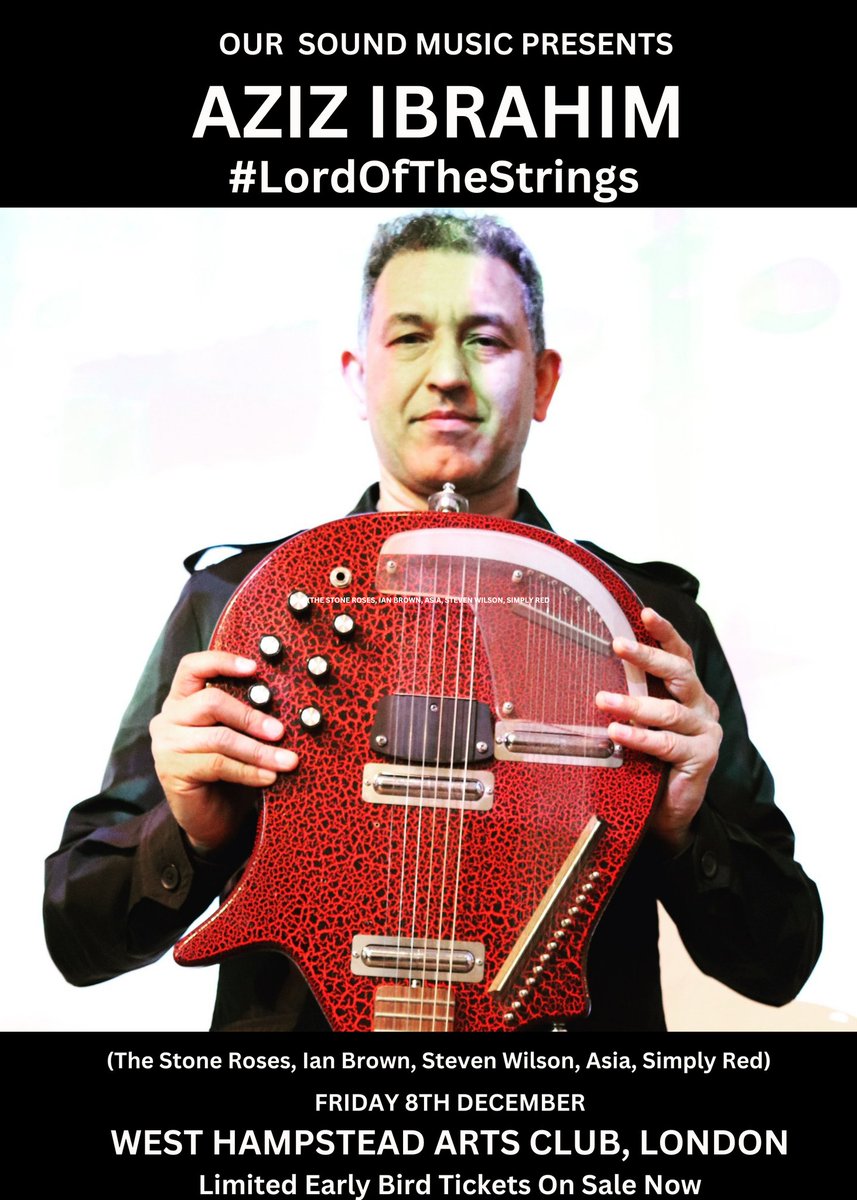 We are proud to present @azizibrahim56 live in #London at @WHACLondon this December. Early bird tickets are on sale now: skiddle.com/e/36648155

#LordOfTheStrings