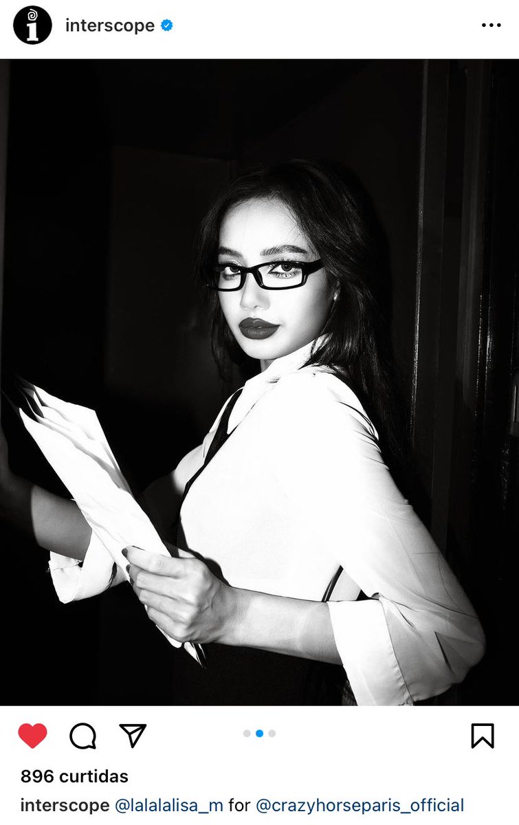 lalisabrasil's tweet image. 📲 | Atualização de interscope no Instagram com LISA.

“lalalalisa_m para crazyhorseparis_official”