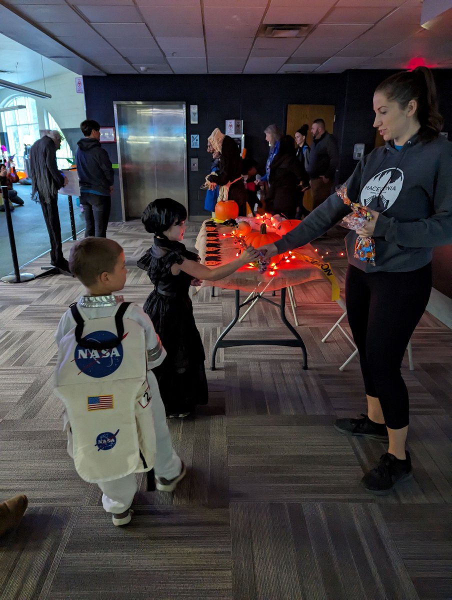 cityofmacedonia's tweet photo. ICYMI: A little rain didn't stop hundreds of ghosts, princesses, and superheroes from coming to Saturday's #HauntedHallows, which was moved inside the @MacRecOhio due to the weather. #LongwoodManor was also open for its annual #HauntedMansion. #halloween #macedoniaohio https://t.co/Tj1XJGxW8J