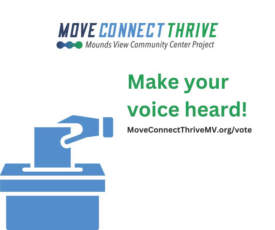 🗳Election Day is just two weeks away! On the ballot, there are three important decisions for Mounds View residents to make. To learn how you can vote on or before Nov. 7, visit MoveConnectThriveMV.org/vote