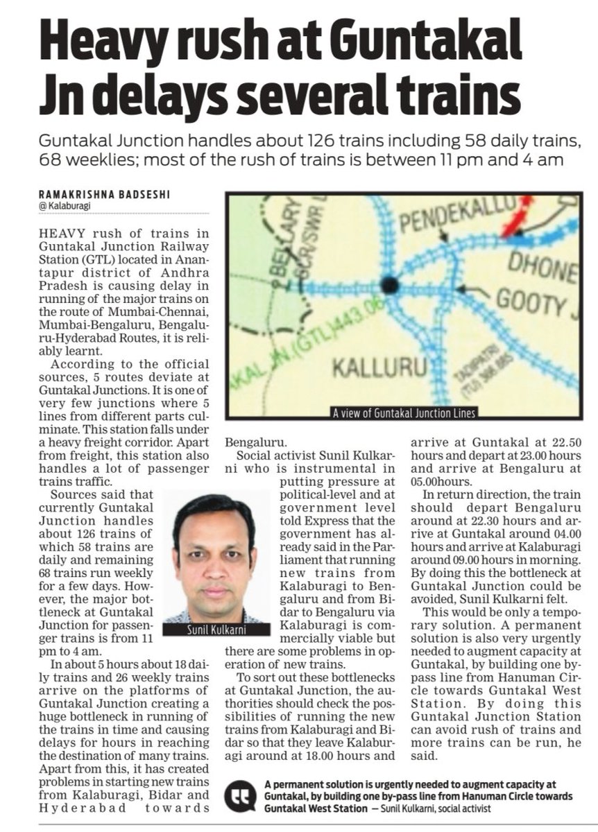 rlyhydka's tweet photo. Many congratulations to people of #Kalaburagi #Bidar #Yadgir #Raichur. however its only half battle won, need to make this train daily

Timings are similar as per @IndianExpress article

Thank you @kharge @UmeshJadhav_BJP @AshwiniVaishnaw @bhagwantkhuba @RailMinIndia @SWRRLY sirs https://t.co/GSMEb8mNIf