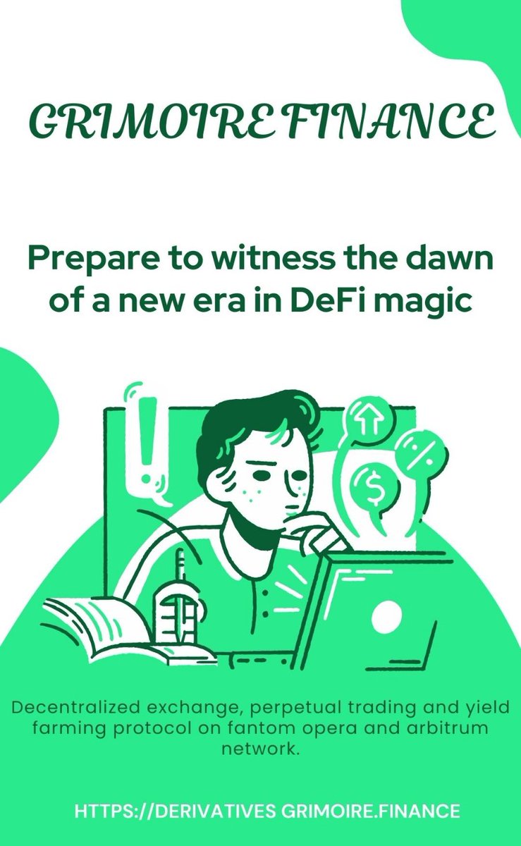 IamKingDammy's tweet photo. "Dive into the world of @GrimoireFinance, where decentralized magic meets boundless opportunities. Discover how $GRIM, the native token, weaves spells of prosperity. Join us in this enchanting journey today! โจ๐ช #GrimoireMagic" @GrimoireFinance
๐งต https://t.co/XUGD1dc6Bj