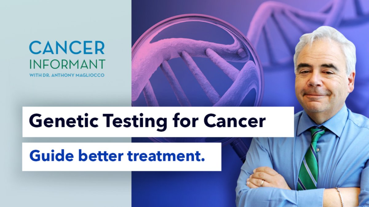 Why is genetic testing so important for cancer patients, and how can it help with treatment? 
Learn the answers in our newest ep of Cancer Informant, up now on youtube: youtube.com/watch?v=254VbY…
#cancer #oncology #CancerAwareness #MedEd