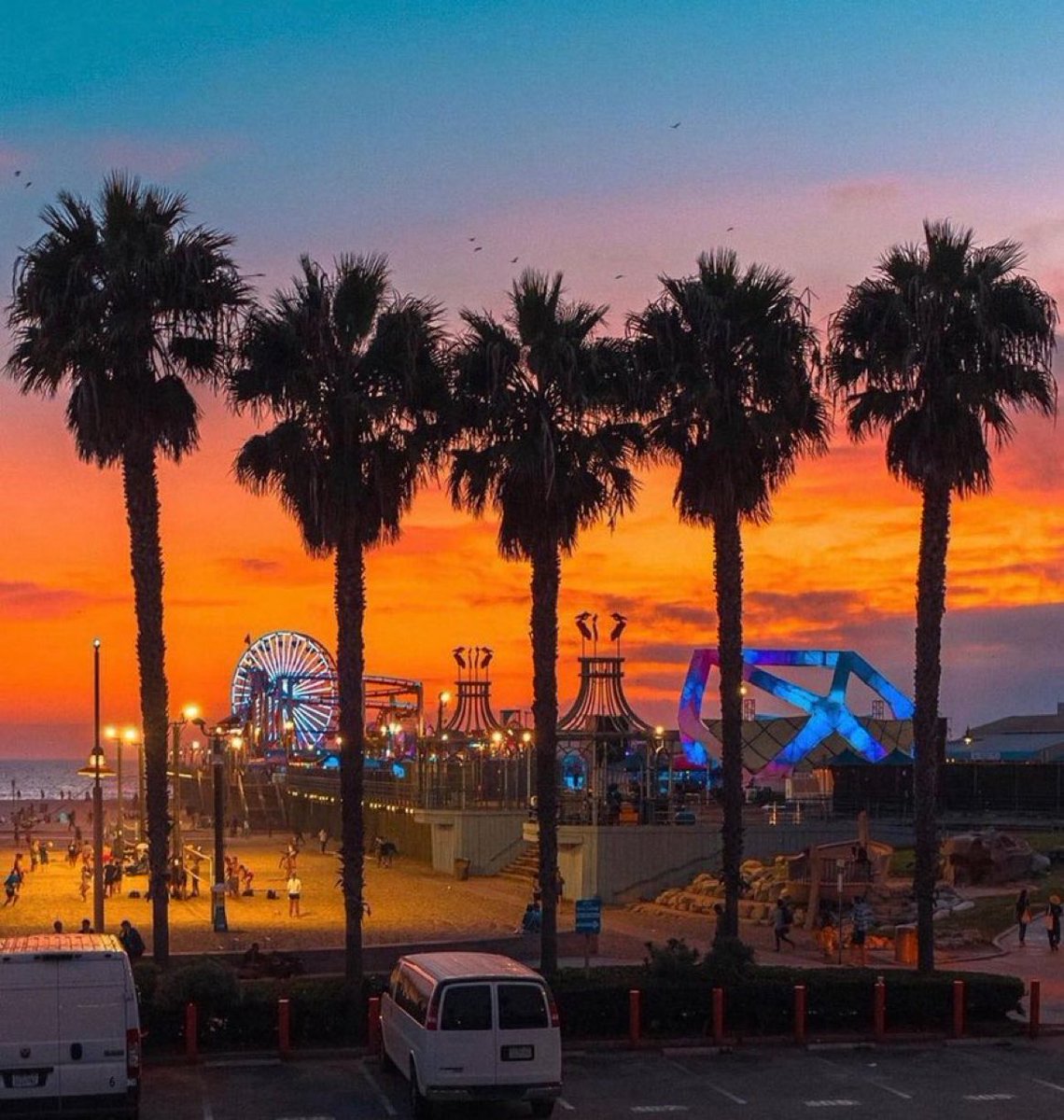 Sunset in California.