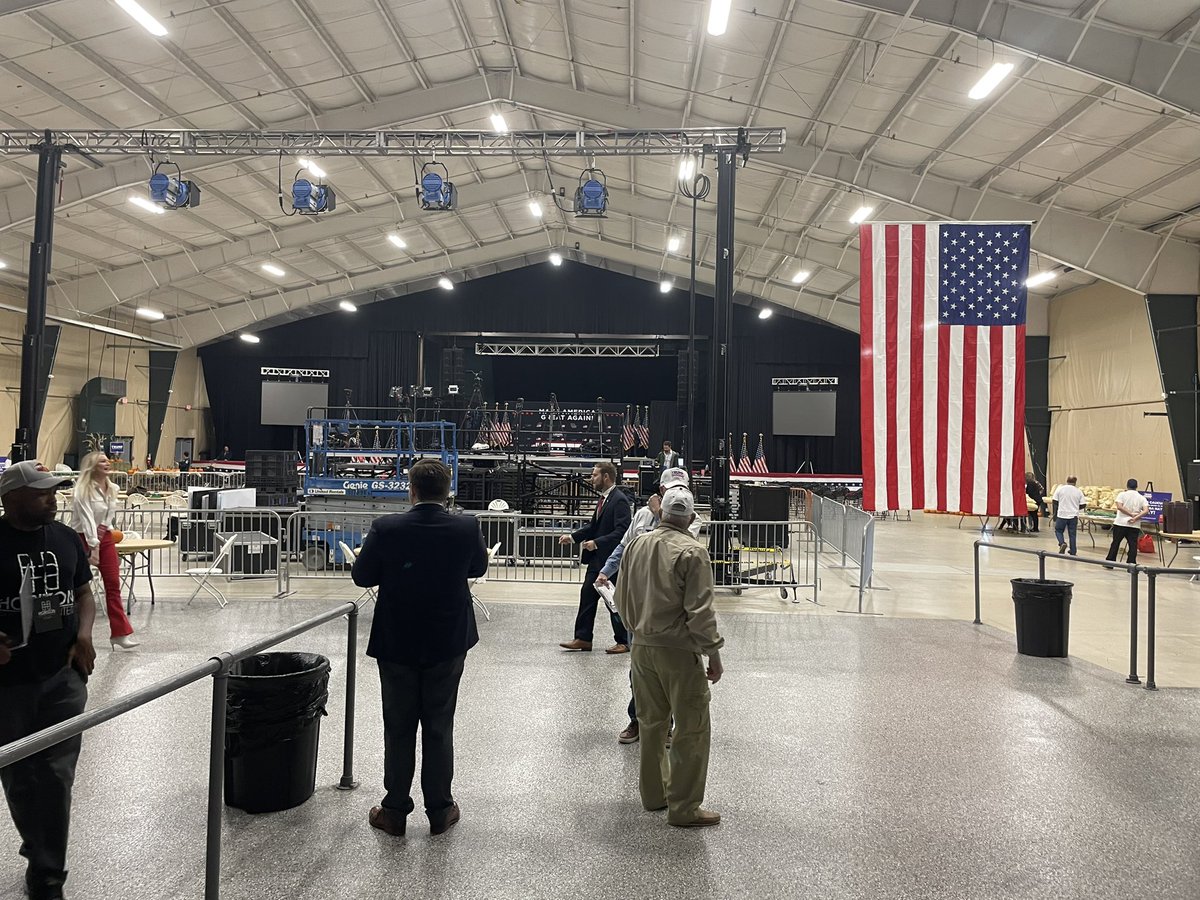YPJoshK's tweet photo. Looking forward to hearing @realDonaldTrump 
My Pastor is praying for the rally today!  More pictures to follow.  Love being a VIP for the event.  No fighting the lines, no fighting for a great seat. #Trump2024 #landslide #myvote and yours soon enough! https://t.co/1MYGCdwiAY