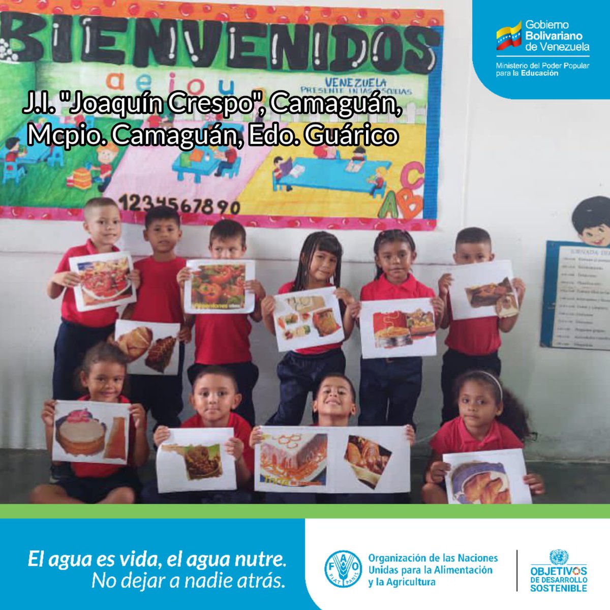 CDCEGuarico's tweet photo. La muchachada 👧🏼🧒🏻de las escuelas del Guárico celebraron con mucha actitud y felicidad el día de la Alimentación 🍉🍓 y el Relanzamiento de los Conucos Escolares 🌱"Carlos Lanz" 
@NicolasMaduro
@MPPEDUCACION
@_LaAvanzadora
@josemvasquez
@EliasEducacion1
#ConMaduroMásVerdadYPaz https://t.co/zudp0wPuEU