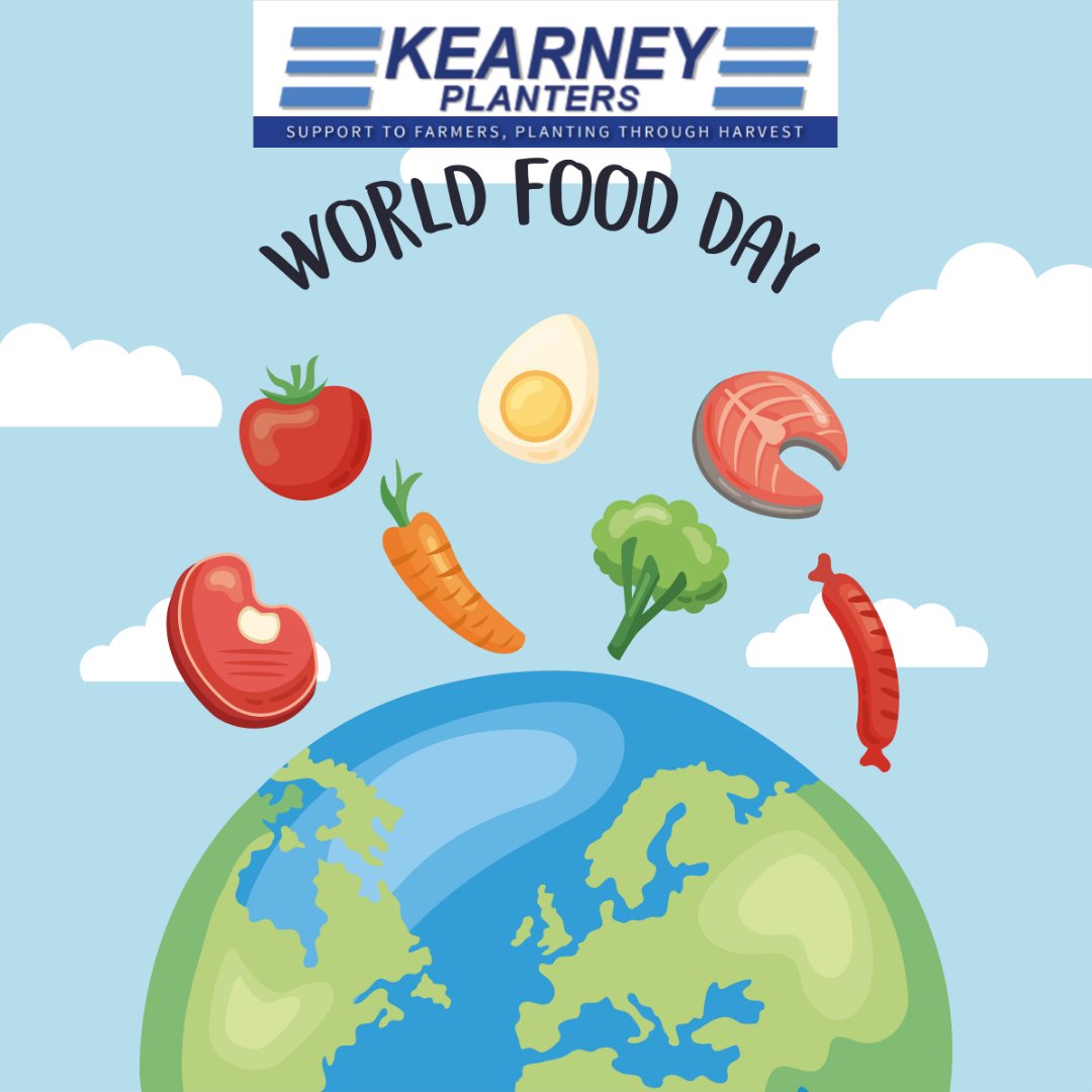 KearneyPlanters's tweet photo. Today is @worldfoodday, and everyone at @kearneyplanters would like to take a moment to thank all of the farmers out there who toil endlessly to bring fresh food from farm to table, not just locally, but globally as well! Thank You! #worldfoodday #thankafarmer #fightworldhunger https://t.co/XawR9fyt57