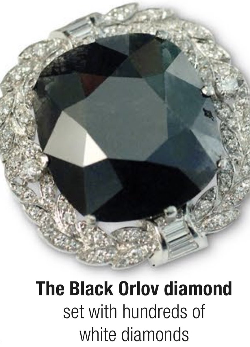 EquityDiamond's tweet photo. #KnowYourDiamonds
Humans have always been intrigued, fascinated and sometimes fought to keep alive a mystery. 
The #Black #Olov #diamond is one such so called #cursed #Black Diamond. See second pic. https://t.co/okHQEVTdnU