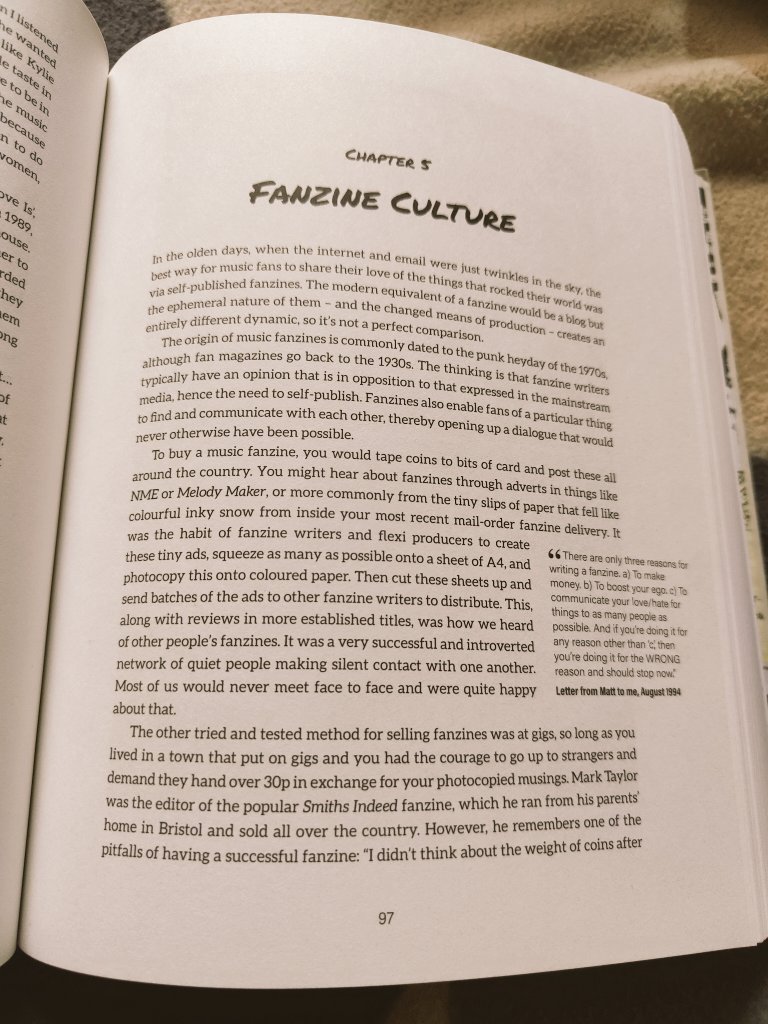 WePeaked's tweet photo. Just got hold of These Things Happen: The Sarah Records Story by @Bristol_Jane 
Lots about fanzines - a whole chapter in fact! A beautiful book, highly recommended. https://t.co/7sw3gclXhJ