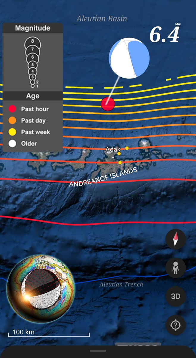 EQuake_Analysis's tweet photo. Recent 6.4 Mw #Aleutian Islands Region (Southern Aleutian backarc Basin), a intermediate (~187 km depth) #intraslab (Pacific) event, could be associated to the reactivation of subducted fracture zone. https://t.co/oTVjTxL2jR