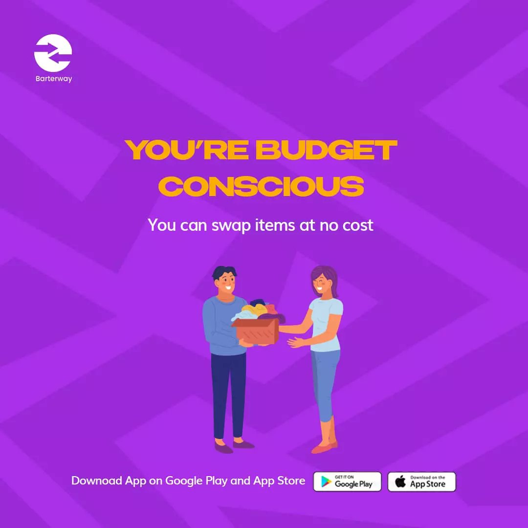 barterway's tweet photo. Why BarterWay might be the Perfect fit for you.
Get the app via Google Play Store or Apple Store today.
#exchange #easyexchange #exchangemadeeasy #trade #tradebybarter #giveandtake #goodlife #barterway https://t.co/ISvRIywuld