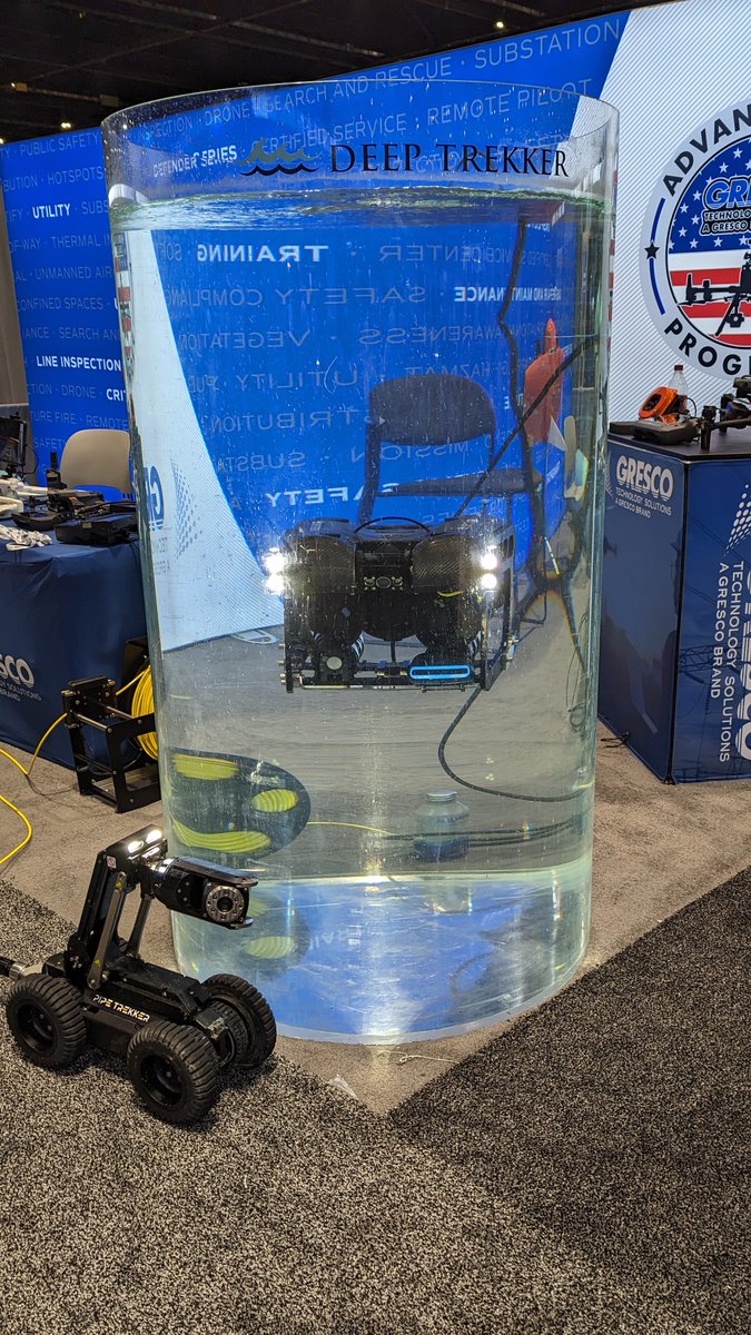 GrescoUas's tweet image. Big shout out to our friends at @DeepTrekker and @ComEd for making the Gresco booth at #WEFTEC2023 an interactive experience for all! Attendees got to have hands-on time with the DeepTrekker Pivot, PipeTrekker A-200, and several of our aerial platforms.

#DEEPTREKKER #COMED