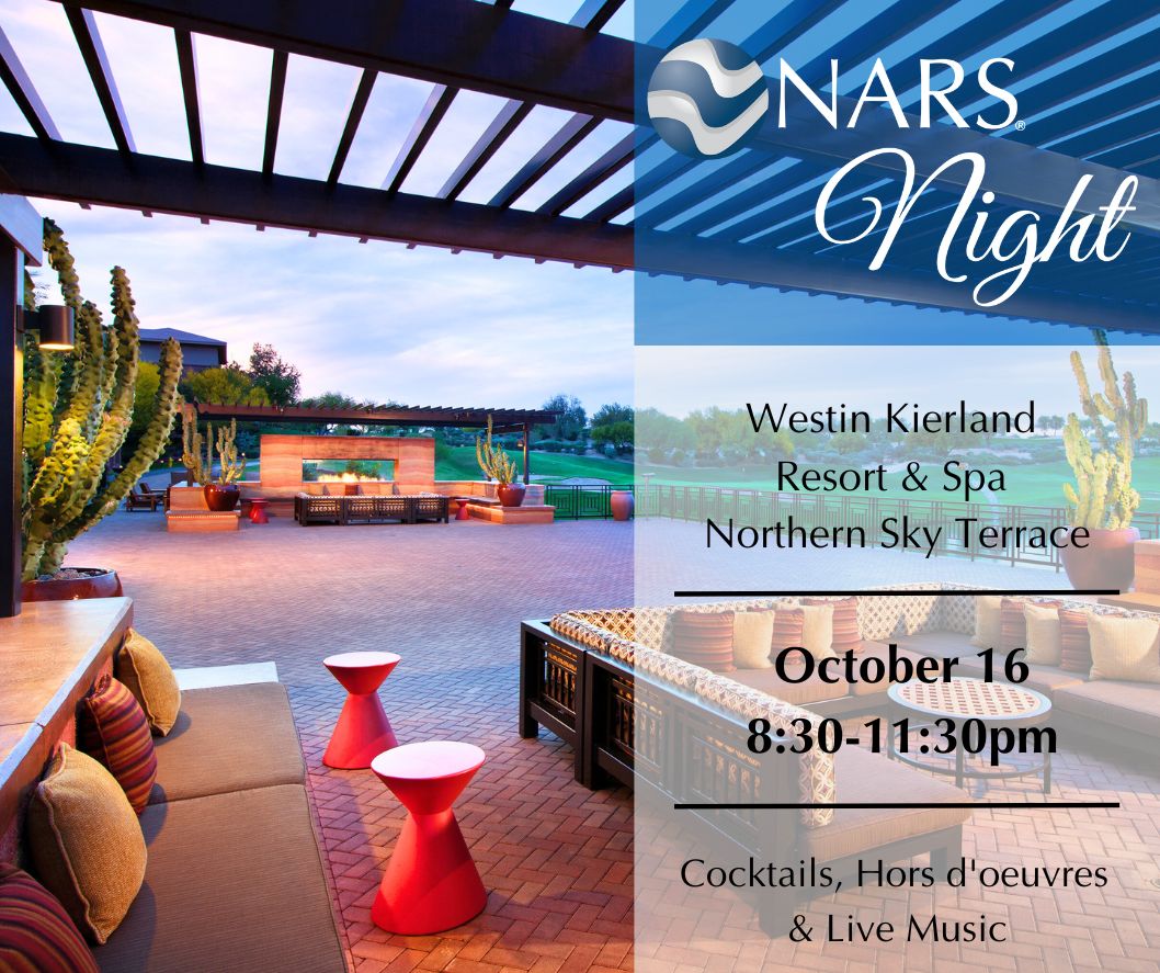 narisk_services's tweet photo. If you are attending the TMPAA in Scottsdale, you should join us for NARS Night! We will have Cocktails, Hors D'oeuvres and Live music on the Northern Sky Terrace. We hope to see you there! #NARSWay #NARISK https://t.co/31Sc0cqglh