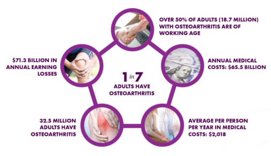 oaactionallianc's tweet photo. More than 32.5 million U.S. Adults have #osteoarthritis but it is not the inevitable result of aging. Click this link to access public health strategies that can help to prevent and manage OA. #arthritis https://t.co/CgIUxrZWaI https://t.co/lbiB6TWxwQ