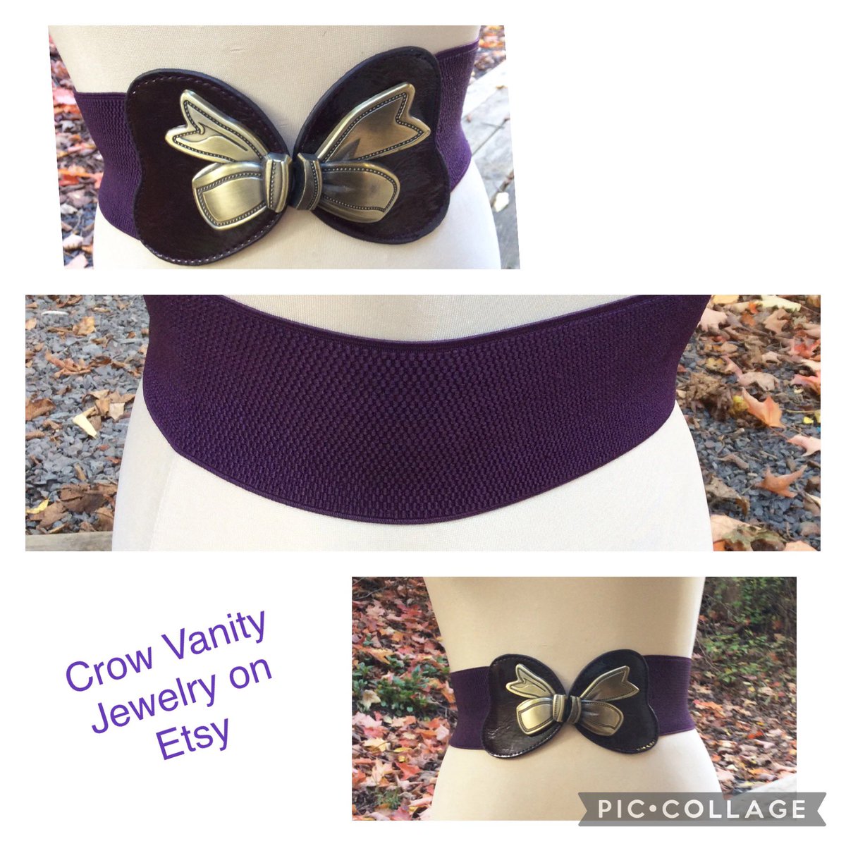 GothicGlass's tweet photo. CA$25.00
Vintage purple bowtie buckle cinch belts, #purplebelt #bowtiebelt #bowtiebuckle #Purplewidestretchbelt #elasticbelt #90fashion #accessories from Crow Vanity Jewelry on Etsy #etsy #etsyvintage #etsyshop #etsyjewelry #etsyfashion #etsyaccessories https://t.co/9fdPesAg51