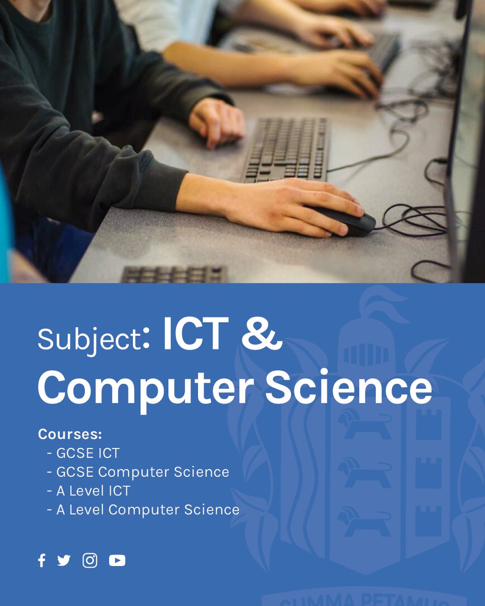 At Hautlieu you will learn how to use generic software. The software studied will prepare you for today’s digital global workplace and build transferable skills for the workplace of the future.