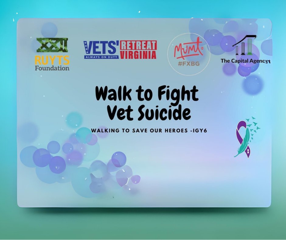 Join us on 10/21/23 in Fredericksburg, VA, for the 2023 4th Annual Race to End Vet Suicide &amp; Heroes Fest - IGY6! Enjoy races, walks, games, and connect with hero-serving organizations. Sign up today! bishopsevents.com/event/2023-rac…