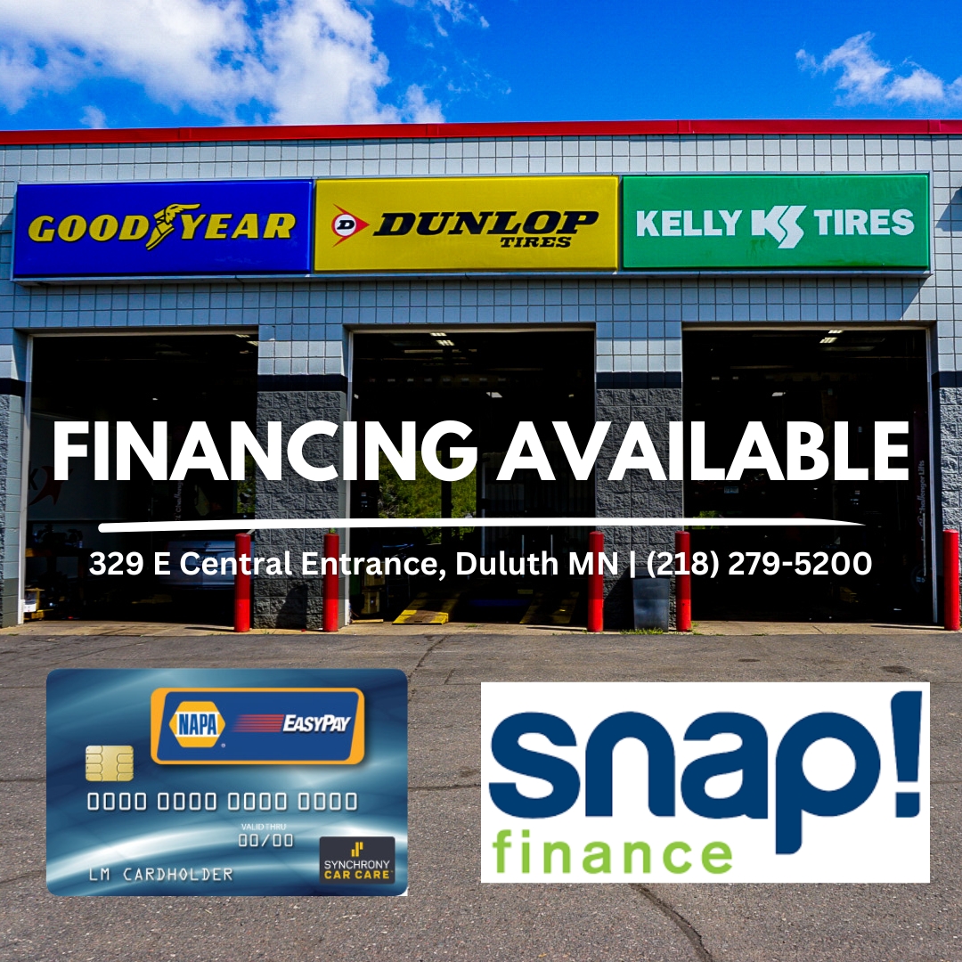 We get it, times can be tough and accidents happen. We offer #financing here at AllStar Service & Accessories with #NapaEasyPay and #Snap#Finance. Stop in to learn more and start the process! It’s quick and easy. 

#exploreduluth #duluthautomotive #duluthtires #tires