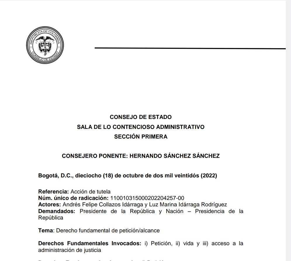 Derecho de petición: CE en sentencia de tutela aborda el marco normativo y jurisprudencial del derecho de petición-Reglas jurisprudenciales del derecho de petición
drive.google.com/file/d/1kX9KqB…
