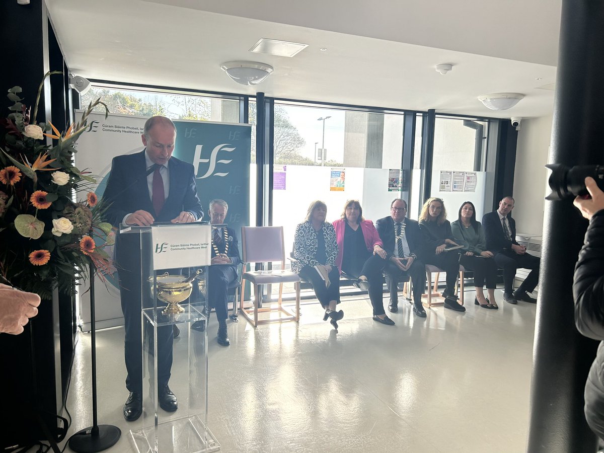 MichealMartinTD's tweet photo. Very happy to be in Tuam this morning with @AnneRabbitte &amp; @MaryButlerTD to open The Grove for adult mental health &amp; children’s disability services.

This state of the art facility will bring about real &amp; necessary change to the lives of some of our most vulnerable. https://t.co/zY9qA6gmrc