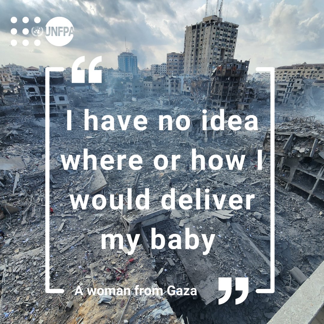 🚨Imagine being pregnant in a war zone, with no facility available to help bring your baby into the world

50,000 pregnant women in #Gaza are facing a double nightmare, struggling to access safe delivery services.

See our response in Gaza &amp; the #WestBank: rb.gy/a5m0c