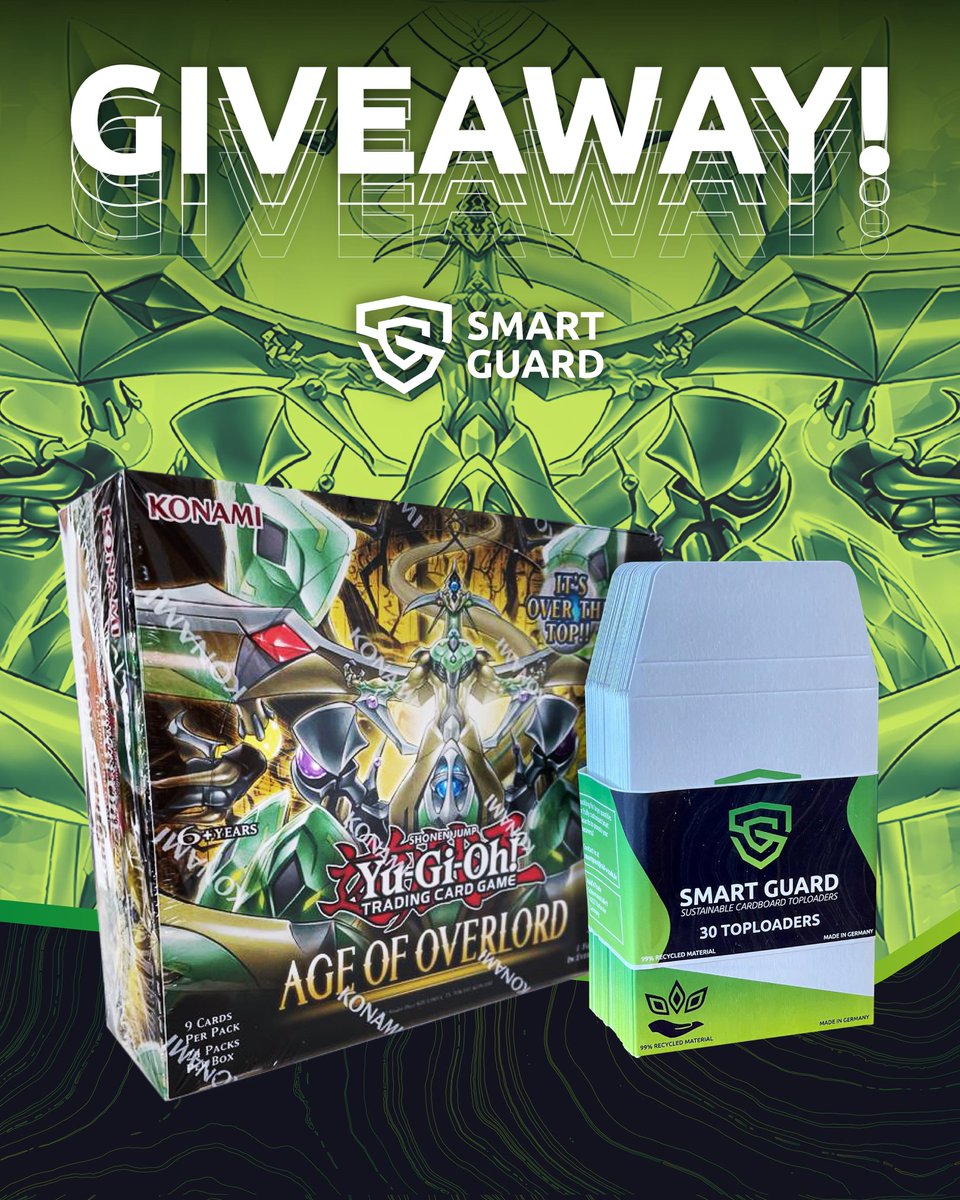 📢#Giveaway📢 🌱 We're back with another giveaway! Win one of 5 Smart Guard 30-packs, or the grand prize of one 30-pack and a Booster Box of the latest Yu-Gi-Oh! Set! To participate: 🔄 Retweet this Tweet ❤️ Like this Tweet 👤Follow @SmartGuardTL Ends Monday, 23.10.2023.