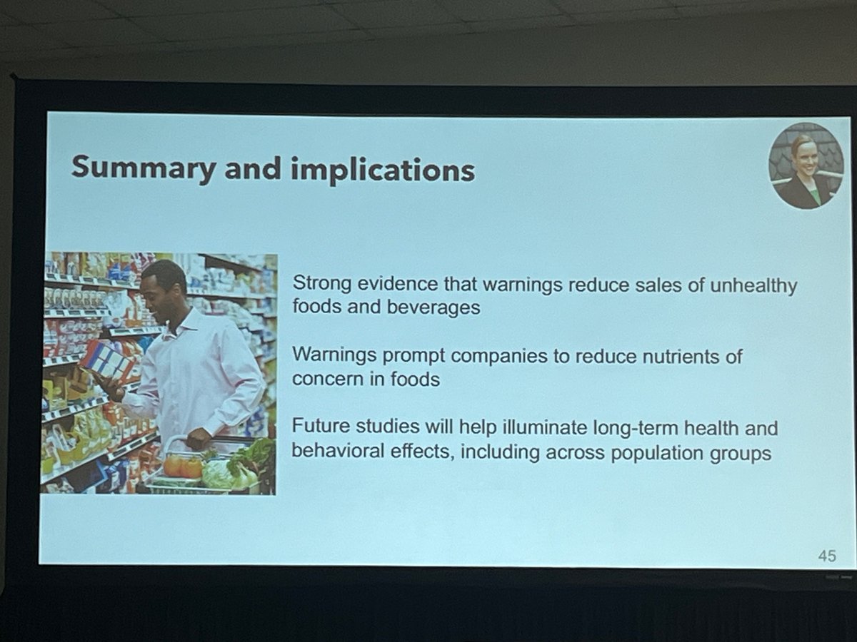 Kicked off #obesityweek23 learning about the impacts of food labeling from powerhouse @AnnaGrummon (former co-postdoc @DeptPopMed and now an Assistant Prof @StanfordMed)! Wish my cube were still feet away to ask her all the qs.
