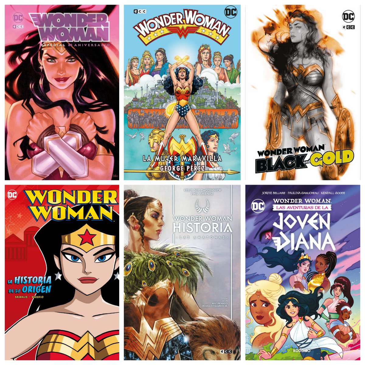 eccediciones's tweet photo. ¡Concurso #WonderWomanDayECC! Nos preparamos para el aniversario de la guerrera amazona con este concurso, en el que podéis ganar un MEGAPACK de cómics:

1. Sigue a @eccediciones y @KodomoComics.
2. Haz RT a este tweet.
3. Responde: ¿Cuál es la mayor virtud de Wonder Woman? https://t.co/jjEtbkdTBD