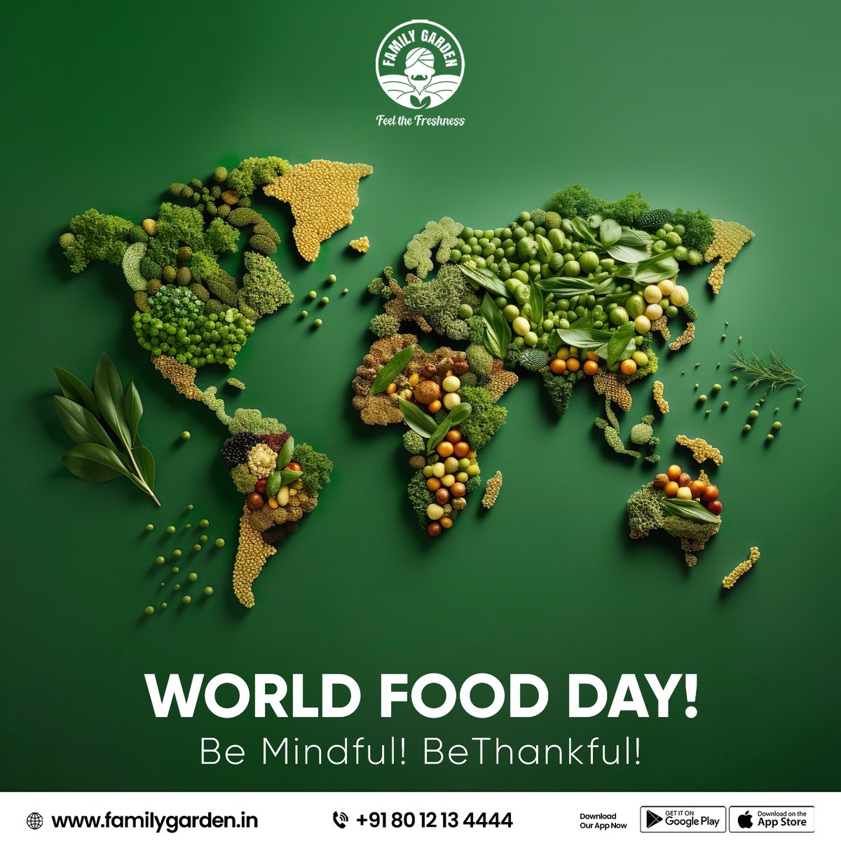 World Food Day! 
Be Mindful! BeThankful! 
Sow the seeds of change
#WorldFoodDay #FoodForChange #SowTheSeeds #EatMindfully #ThankfulForFood #SustainableEating #NourishOurPlanet #HealthyChoices #ZeroHunger #foodsecuritycurity #foodmatters